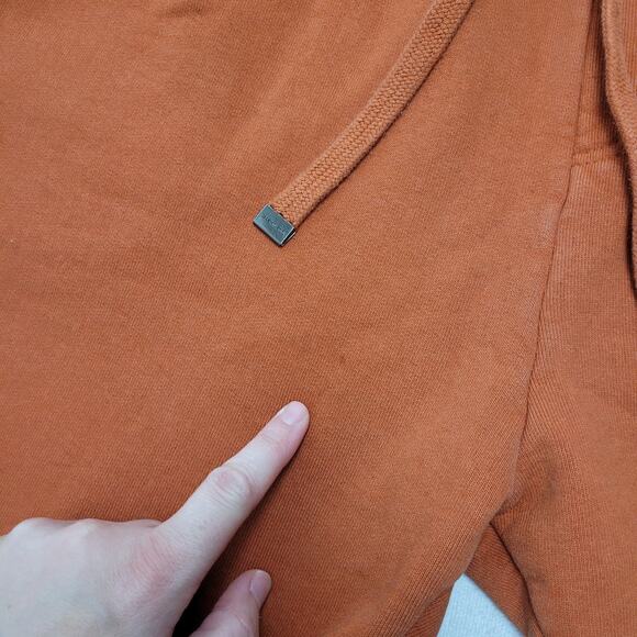 Talentless burnt orange fleece jogger track pants relaxed heavyweight - Picture 5 of 11